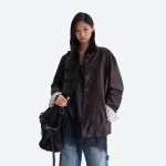 Washed Sheepskin Leather Jacket